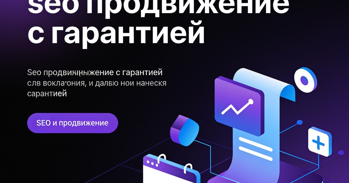 seo продвижение с гарантией и условиями договора